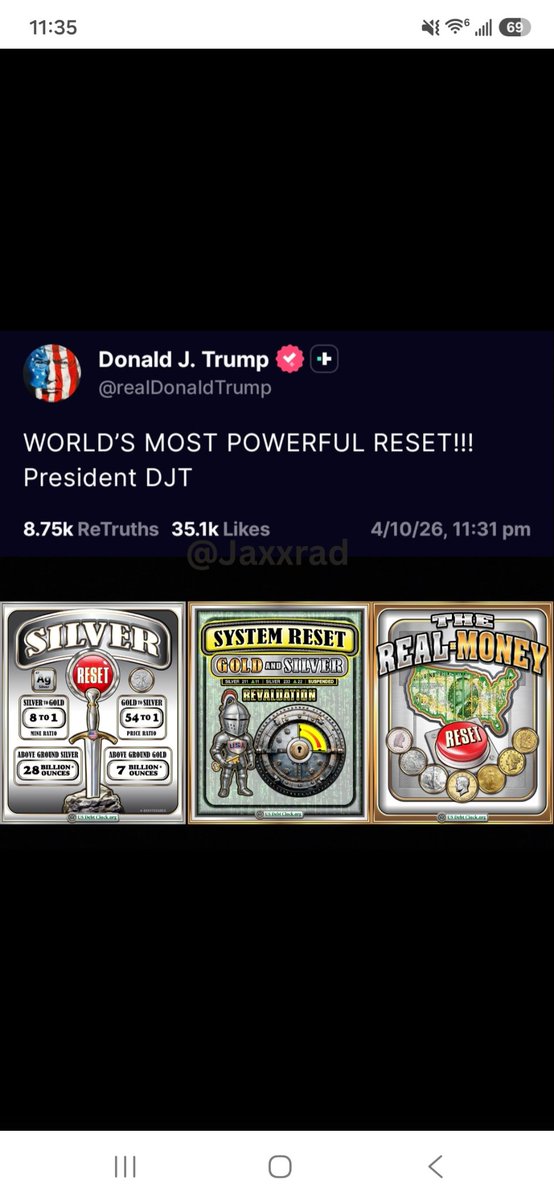 Doombug143717's tweet photo. @CarlHigbie @RepThomasMassie @CARLHIG 👆 See where it says system reset
Think Trump is f****** around with you guys! 😂
#ProjectOdin 😉 https://t.co/M0mKZCWQVl