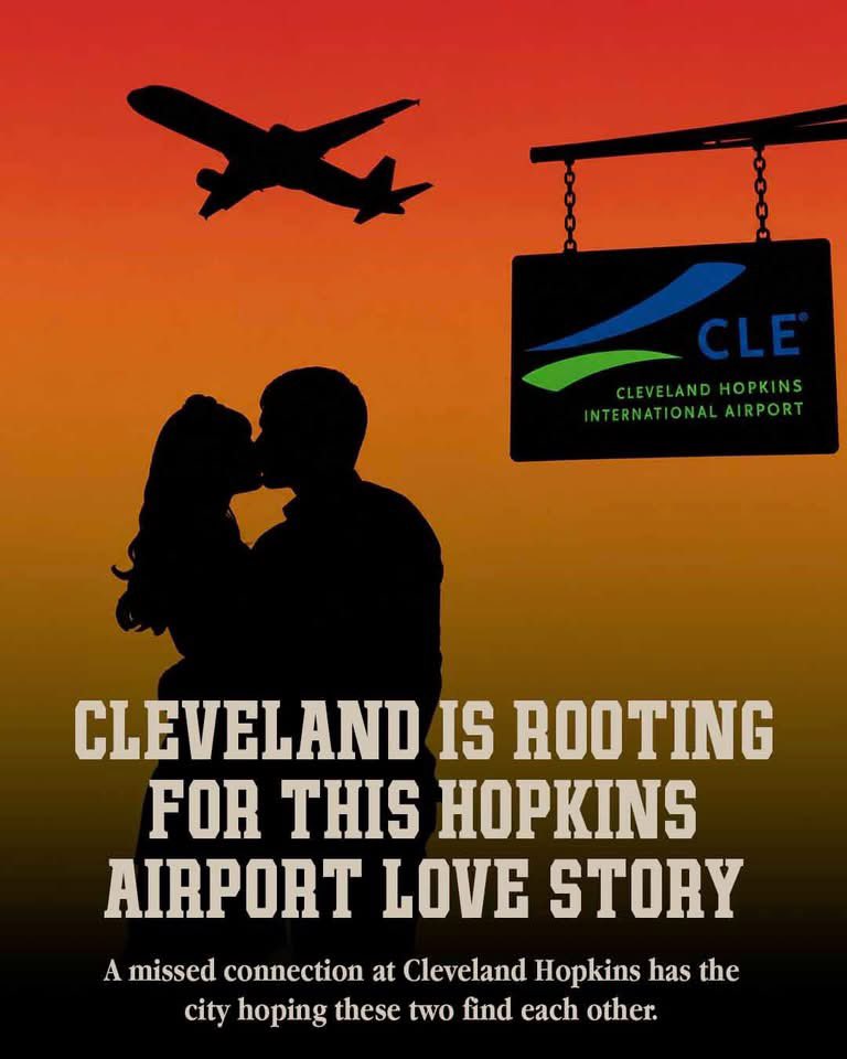 ImFromCle's tweet photo. A missed connection at Cleveland Hopkins has turned into one of Cleveland’s favorite stories of the week ❤️✈️ 

After a passenger shared a Reddit post hoping to reconnect with a maintenance worker she met before her Frontier flight, Reddit users, airport employees, and even Cleveland Hopkins itself have joined the search.. and she shared an updating saying she’s already following several promising leads.

(THREAD)