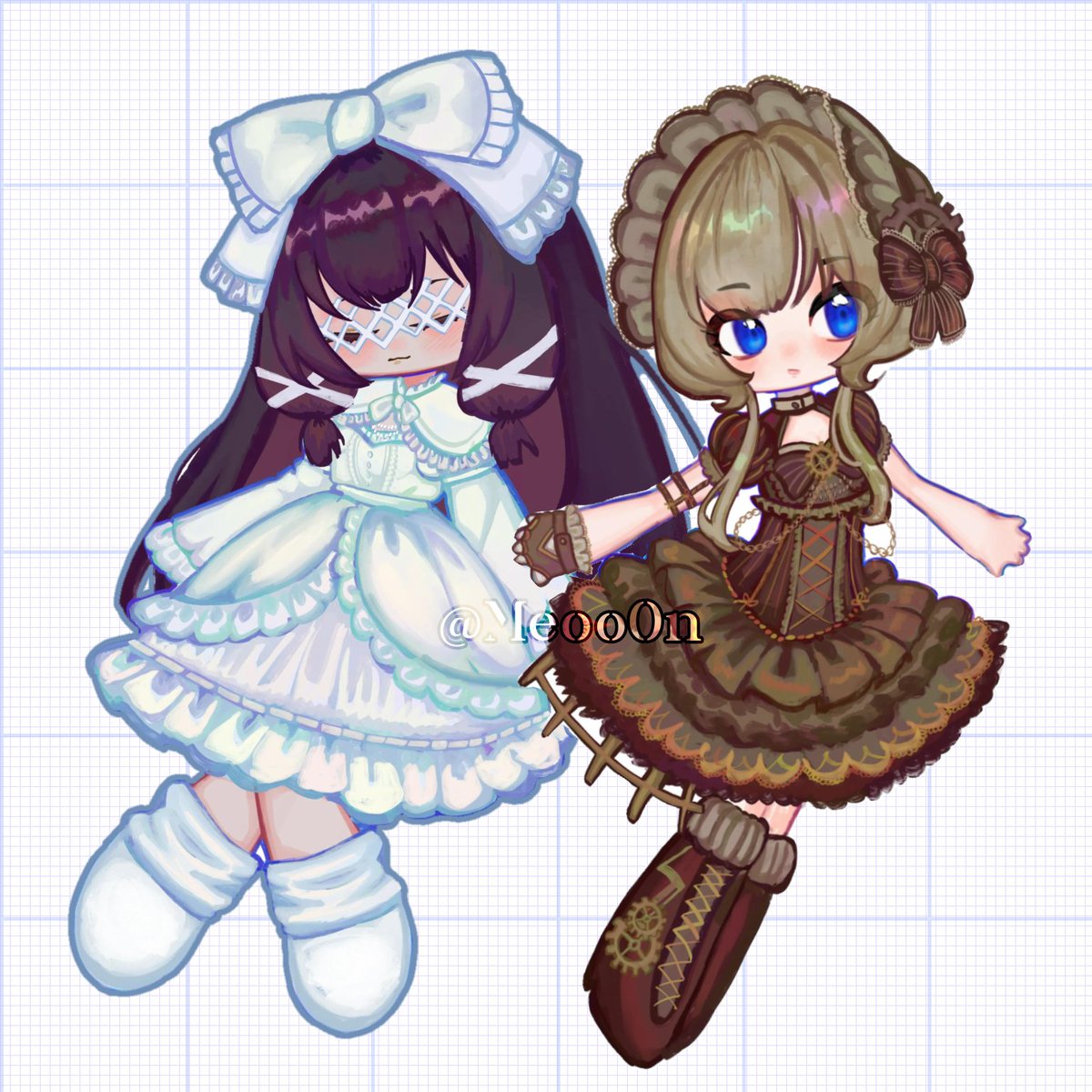 meoo0n's tweet photo. Shiro lolita and steampunk lolita girlfriends  ⚙️🪽
#genshinimpact #sandbina #artmoots https://t.co/dWanuHM88p