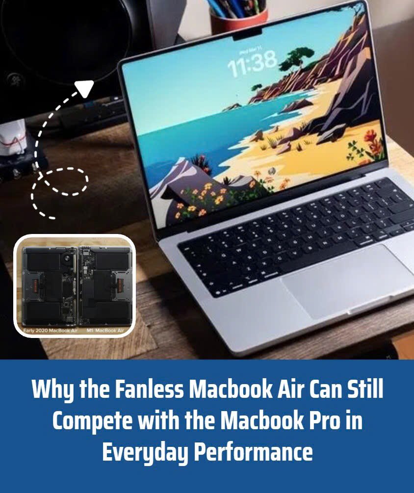 4technews2206's tweet photo. How does the MacBook Air stay cool without a fan?

Ever wondered how the  MacBook Air delivers impressive performance without making a sound? The answer lies in Apple's engineering ra...

#MacBookAir #AppleSilicon

🔗 Read more: https://t.co/9Q70co96VD https://t.co/PB9PV6GNcw
