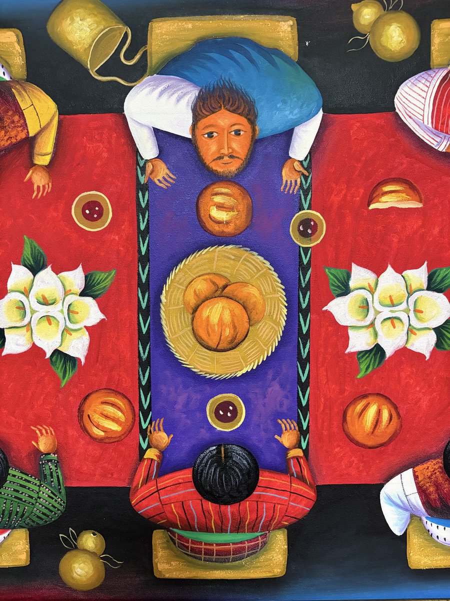 jesuitajonathan's tweet photo. Miren esta belleza de última cena. La encontré en el convento de las monjas del colegio La Enseñanza en Medellín. El artista, me dicen las hermanas, es haitiano. https://t.co/BfZvWGKcu1