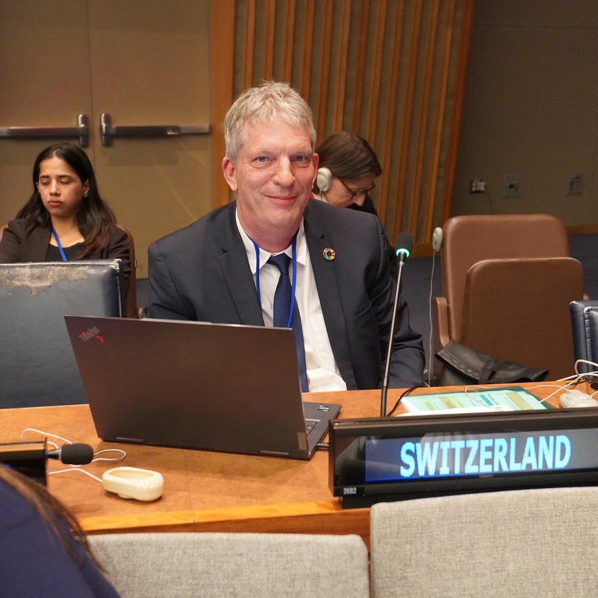 swiss_un's tweet photo. At #HLPF event on #SDG9 (Industry, Innovation &amp; Infrastructure), highlighted that true sustainability means growth must not come at the expense of people/nature.

🇨🇭continues to support initiatives that help develop just solutions for sustainable development &amp; poverty reduction. https://t.co/tlDg2bAY1l