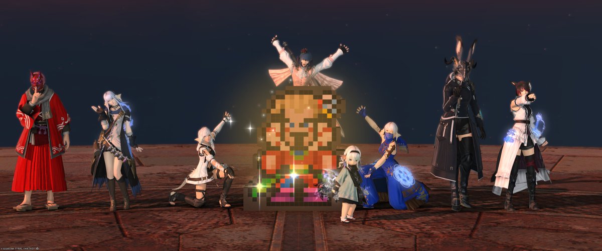 ikr_FF14's tweet photo. 絶妖星乱舞、無事に踊破
1週間前に召集されてモチベとか不安だったけど何とかなって良かったしいい固定だった
タンク結構面白いけどAA痛スンギ
🔃お疲れ様でした。🔃 https://t.co/B148RdIwd0