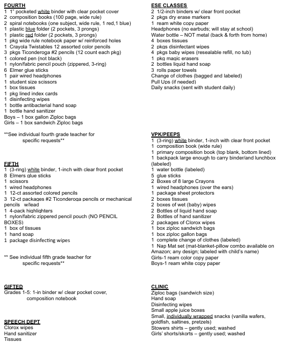 StowersElem's tweet photo. Stowers  26-27 4th/5th, ESE Supply List https://t.co/U7GbMQ7RhC https://t.co/xiNdQr1rsb