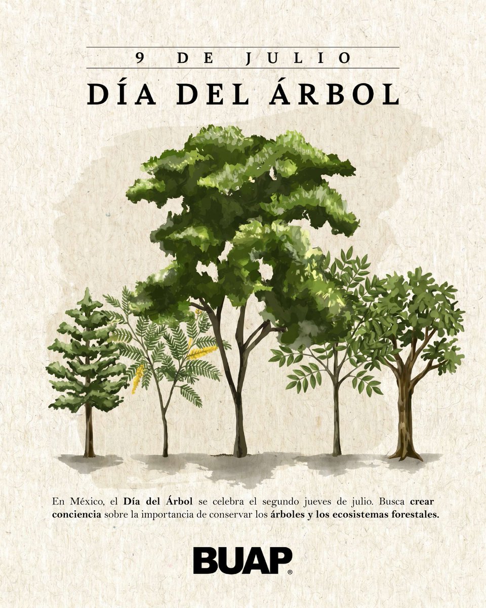BUAPoficial's tweet photo. #Hoy celebramos.

🌳Día del árbol. https://t.co/ttoK273bp3