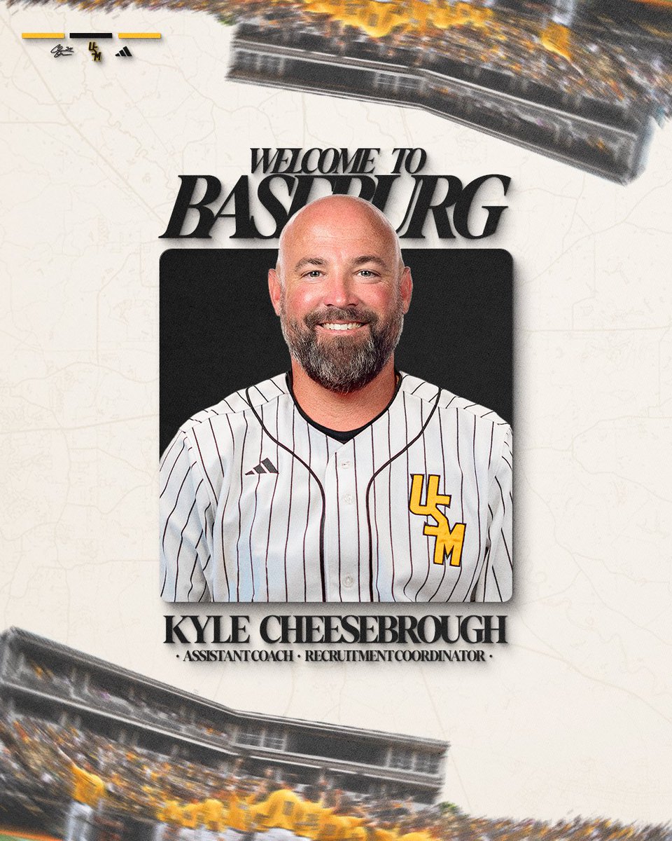 SouthernMissBSB's tweet photo. 𝐏𝐫𝐨𝐯𝐞𝐧 𝐖𝐢𝐧𝐧𝐞𝐫 𝐢𝐧 𝐨𝐮𝐫 𝐑𝐚𝐧𝐤𝐬 

@k_cheesebrough joins the Golden Eagles as Assistant Coach // Recruiting Coordinator! 

Welcome to Baseburg, Kyle!

🔗: https://t.co/7SlqO1wKoz

#OTR | #ETM | #SMTTT https://t.co/iwcSkw0yId