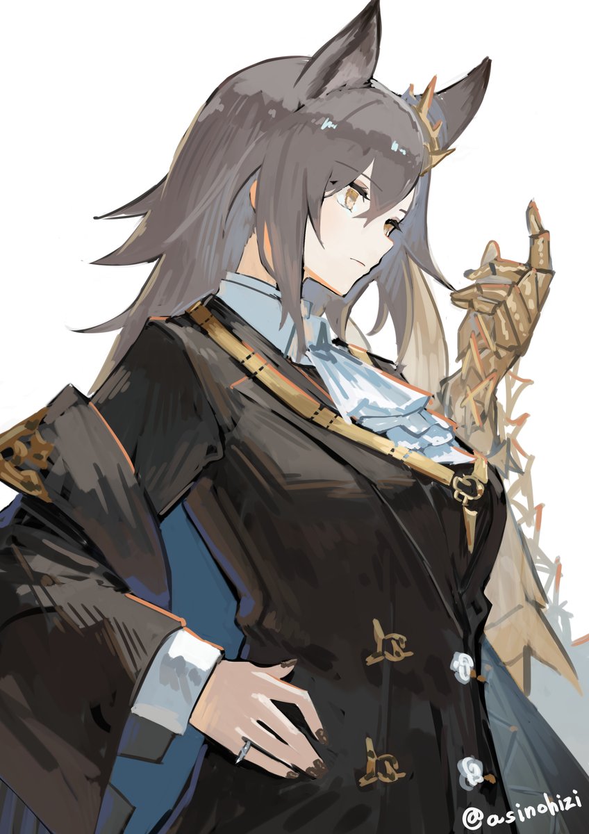 asinohizi's tweet photo. ペナンス / Penance +60min
 #アークナイツ版深夜の真剣お絵かき60分一本勝負
もはやツードロ https://t.co/8w2PDQ6AXt