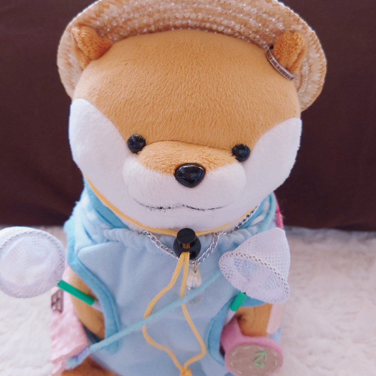 _6u6_cherry's tweet photo. @neonandysy ぬんざぶろー「沈黙を破るたぬきときつねぬん、今日も１日お疲れ様ぬ🌙*ﾟありがとうなの❣️でもぬ？こういうの↓もあるぬ！網、ぬ(二)刀流‼️ｷﾘｯ」 https://t.co/Ci96r3v4v2