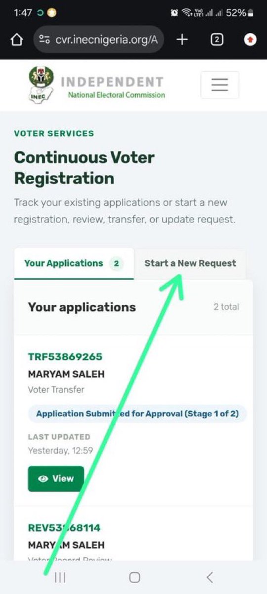 emmaikumeh's tweet photo. Breaking; The online INEC CVR Self-Service Registration Portal is now available.

Take advantage of this opportunity to begin your PVC registration from anywhere without first visiting an INEC office.

All you need is your NIN. https://t.co/EEFWnbCKr1
