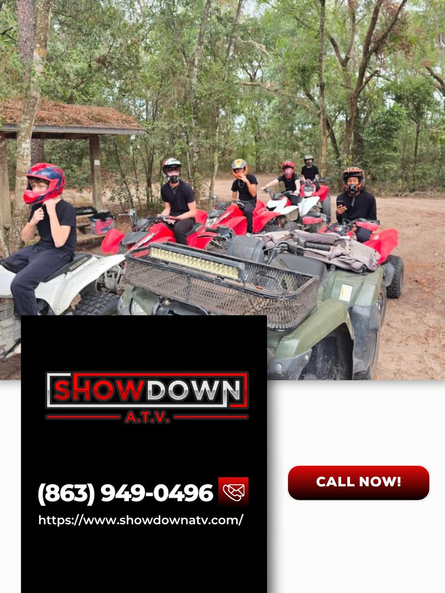Showdownatv's tweet photo. Adventure seekers know the best memories happen off-road. We provide off-road vehicle rental for those ready to explore beyond paved streets. Choose your ride to head out today. #OffRoadVehicleRental #RideWild #OutdoorEscape
https://t.co/Jf2pvQxUi8 https://t.co/aGObKlwLcp