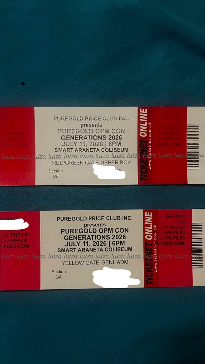 mlcsjdd's tweet photo. WTS LFB
FOR SALE
Puregold OPM Con Generations 2026

UB- not obstructed 
₱2,000

GA- not obstructed 
₱1,000

~all inclusions are included
~ meet up sa mismong con 

rfs. conflict sa sched ng friend ko

#PuregoldOPMConGenerations2026 
#SB19 #OPMCon https://t.co/YRVXo0pUB0