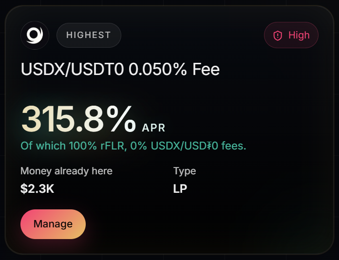 flareoracle_io's tweet photo. Just staking on Flare is the best yield opportunity? No way. Check out the Yield Hub, risk labeled, APR filtered, verified routes, easy to use. Just paste a wallet and check your positions.

#FLR #FXRP #FlareNetwork https://t.co/G9H7z5J32j