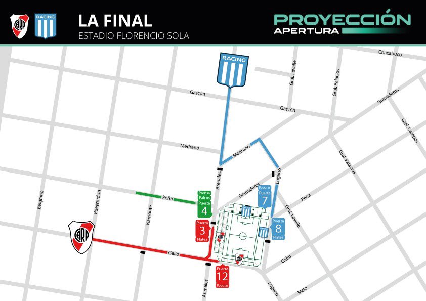 ProyeccionLPF's tweet photo. #TorneoProyección Apertura 2026🏆 Toda la info sobre 𝗟𝗔 #𝗙𝗜𝗡𝗔𝗟🔜 Accesos al estadio durante la definición por el título entre @RiverPlate y @RacingClub 

👉🏼 https://t.co/KWUfUYkWEP

📲 Mirá todos los encuentros GRATIS y en VIVO en @lpfplay https://t.co/BW010OEqQk