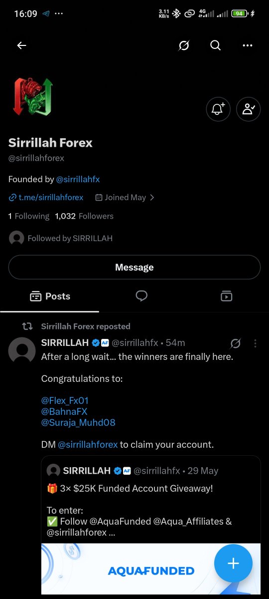 wealthymind022's tweet photo. @sirrillahfx @sirrillahforex @ict_smc_charist @UmarHar3331217 @DeemaFxTrader @dangadofx All done ✅ https://t.co/DOh3r9bb3L