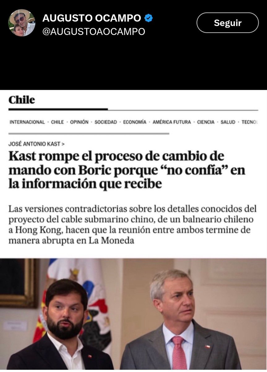 SSanche25037596's tweet photo. @elespectador No insistan el nuevo gobierno Paramilitar tiene una cartilla diseñada en el extranjero que ya se repite en diferentes gobiernos de Latinoamérica https://t.co/FeA0REG5PS