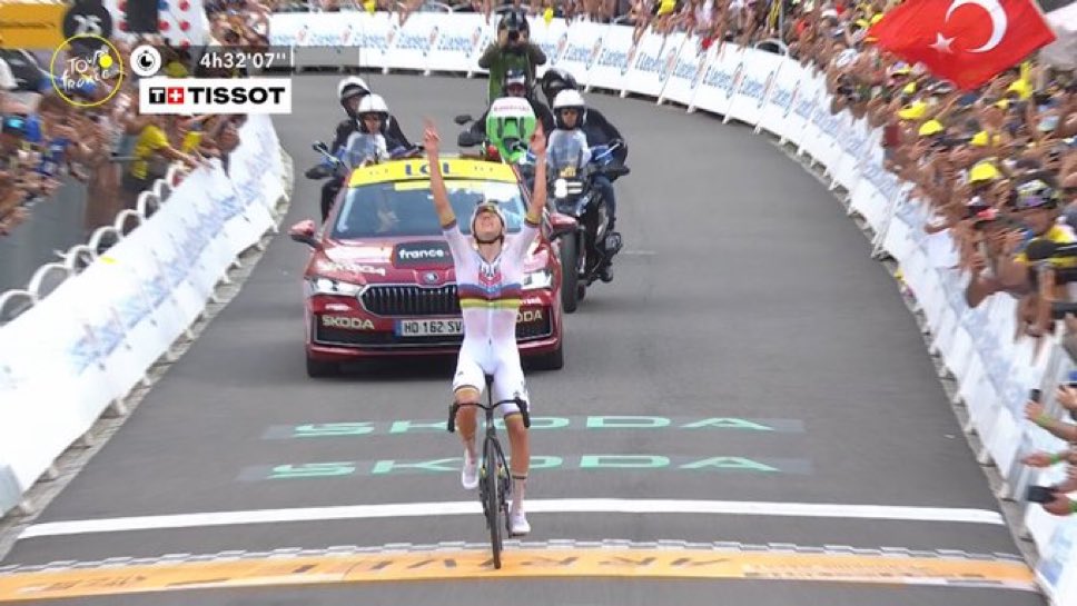 LeachyGrape's tweet photo. TADEJ POGACAR (UAE TEAM EMIRATES XRG) WINS STAGE 6 OF TOUR DE FRANCE IN GAVARNIE-GEDRE 🇸🇮🤯
I can also say POGI WINS THE TOUR DE FRANCE ⭐️
This guy is too strong it’s ridiculous 
Anyone else miss the Froomey days all of a sudden 🙌

#TDF2026 https://t.co/WgSYMWS5mZ