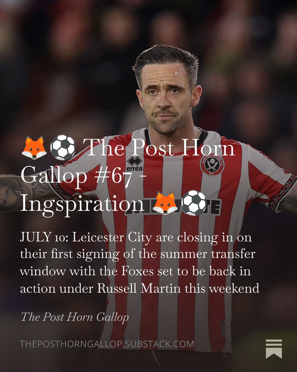 Daniel__Orme's tweet photo. 🚨🦊 The Post Horn Gallop is back 🦊🚨
For all of the latest on the signing of Danny Ings, transfer talk, Leicester's pre-season, the new kit and much more, make sure you subscribe:
#LCFC
https://t.co/bpxnu0y2xn https://t.co/jq5Hdhu4IL