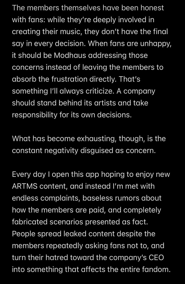ARTMS_base's tweet photo. Admin here. 

This is a sincere message to you. 
We need to have this conversation sooner or later, better be sooner. https://t.co/NzeQOH9YI0