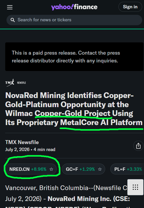 thanittha174971's tweet photo. Copper is still holding the spotlight.

Trading Economics shows copper around $6.1786/lb, up 2.05% on the day, even after a pullback toward the $6 level.

That matters because the copper story is bigger than one move on the chart.

Middle East tension is pushing energy costs higher. A stronger dollar is pressuring commodities. 

Manufacturing sentiment is getting hit. At the same time, copper supply chains are dealing with real physical stress, including sulfuric acid shortages tied to copper processing.

That is the kind of market where copper exposure stays important.

For $NRED / $NREDF, the connection is clear:

copper-gold exploration, Wilmac in British Columbia, North American critical minerals, and MetalCore AI-driven targeting.

Copper demand keeps building.

Supply chains keep getting more complicated.

That is where the future copper story gets interesting.

This content is not intended to replace medical, legal, financial, or professional consultation.

$ONDS $PATH $HIMS $SOFI