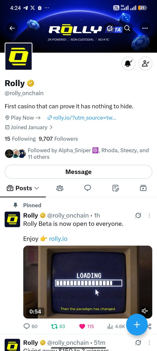 eunice1155's tweet photo. @rolly_onchain Trust is everything and https://t.co/PoFuthaVyV continues to set the bar by showing it has nothing to hide. Kudos to one of the most transparent casinos in the space. 

🆔: eunice

@ademoye_mercy 
@silverpenydr 

Join us here Buddies.
Thanks so much @rolly_onchain ❤️🙏 https://t.co/glfpdgbKjY
