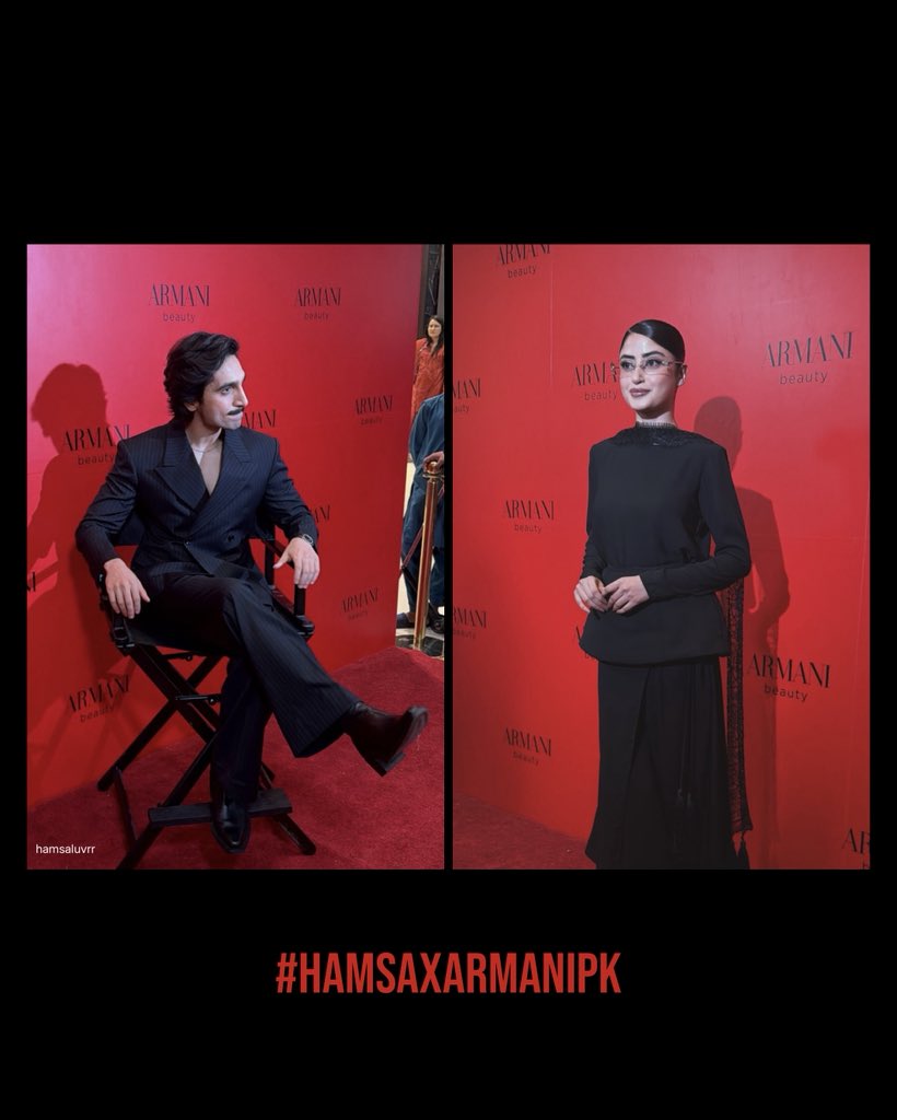 hamsaluvr's tweet photo. Hottest Star Duo ❤️‍🔥🤟🏻
#HamsaXArmaniPk https://t.co/N1efNRlzZz