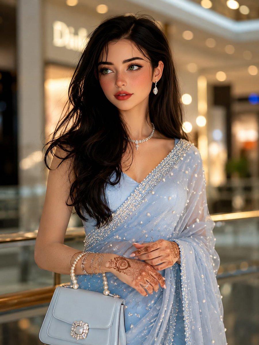 Mall fashion smartphone scene
