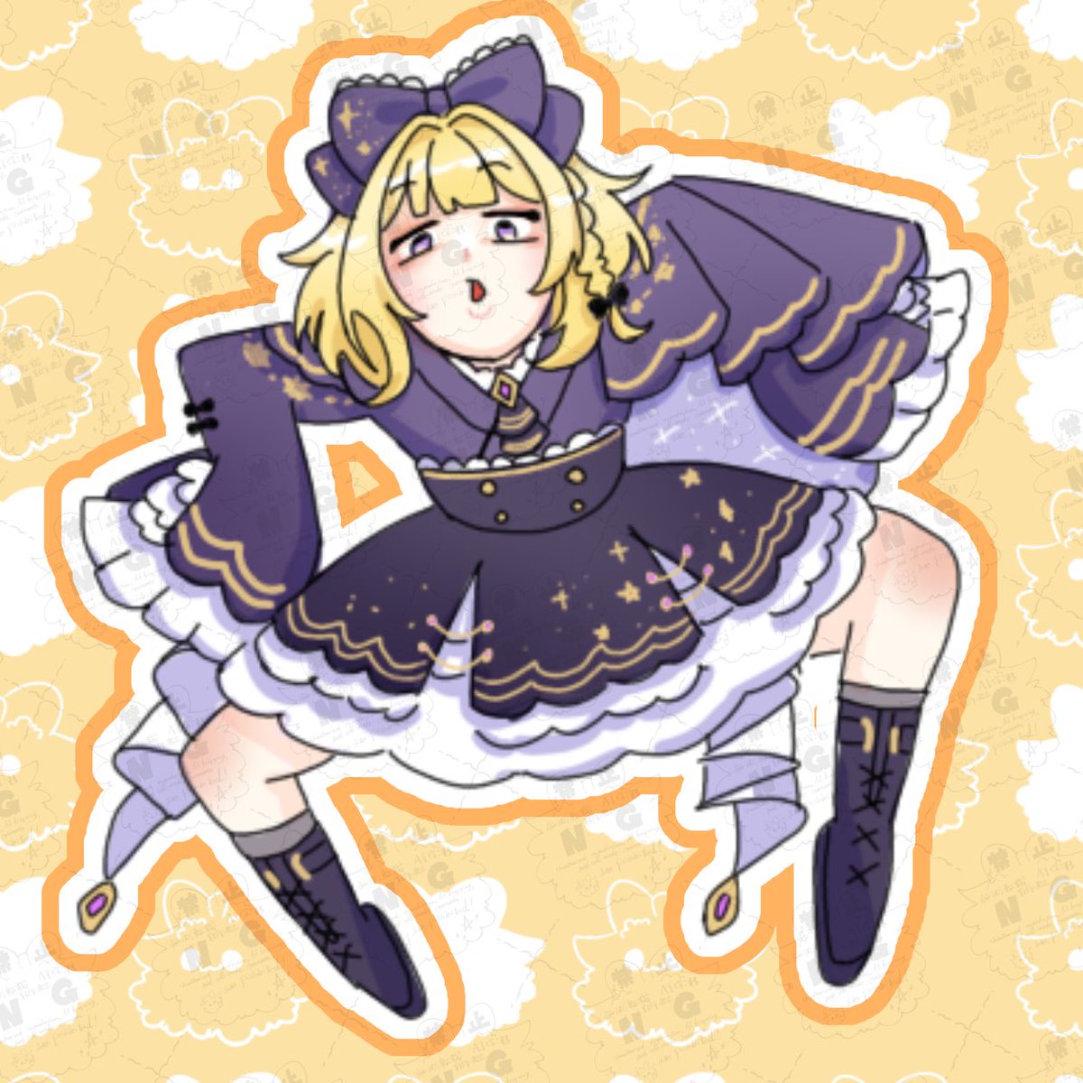 ♡きなこちゃん♡ ぶっ飛びぃ！きなこちゃん🤍 新立ち絵😂👏ありがてぇ〜ｯｯ！！ ご依頼