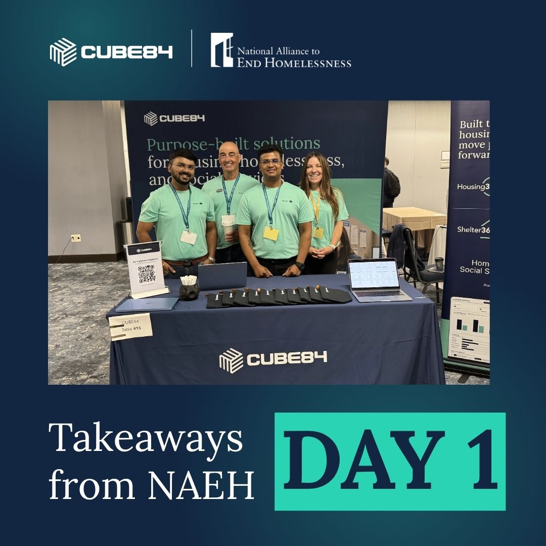 cube84inc's tweet photo. Day 1 at #NAEH2026 was insightful.

Here are our takeaways from yesterday.

If we haven't met yet, we are now in Booth 15. Let's talk!

https://t.co/97hP9jXu9Y

#EndHomelessness https://t.co/FYjLXfCsKy