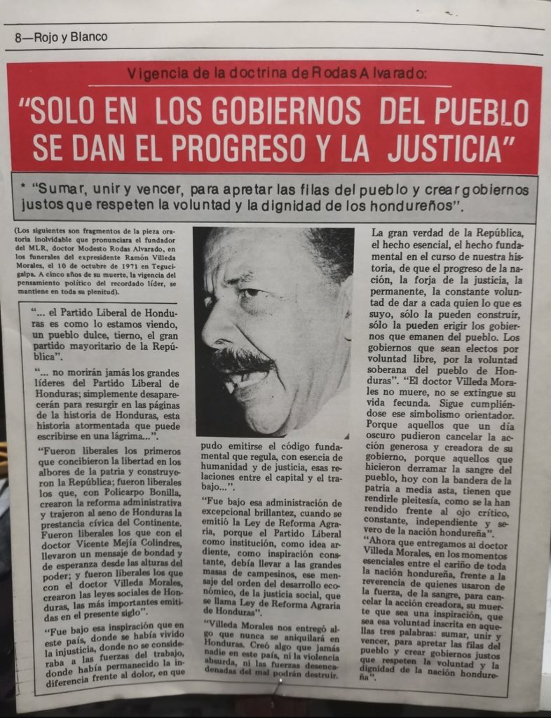 modesto_rodas's tweet photo. Un día como hoy 9 de Julio, en horas de la madrugada, parte a la region de los escogidos mi bisabuelo, Modesto Rodas Alvarado, el gran constituyente de 1957, aquel patriota que hizo de su vida un retrato de la Honduras posible. https://t.co/9k7DZzTA1R