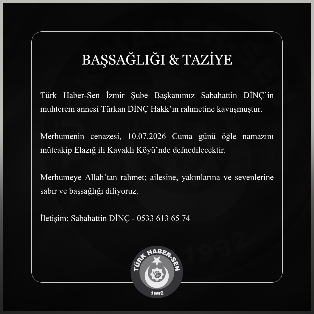 Türk Haber-Sen tweet media