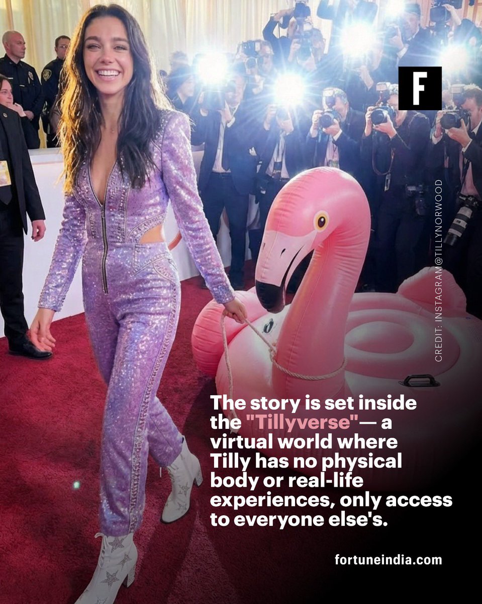 FortuneIndia's tweet photo. [Part 1/2]

🎬 An AI-generated actor is set to lead a feature film—and the internet is divided. 

Meet Tilly Norwood and why Misaligned is reigniting the debate over AI and the future of acting. Swipe to know more.

#AI #Cinema #AITech #Entertainment #GenerativeAI https://t.co/u0zfSM0Ye1