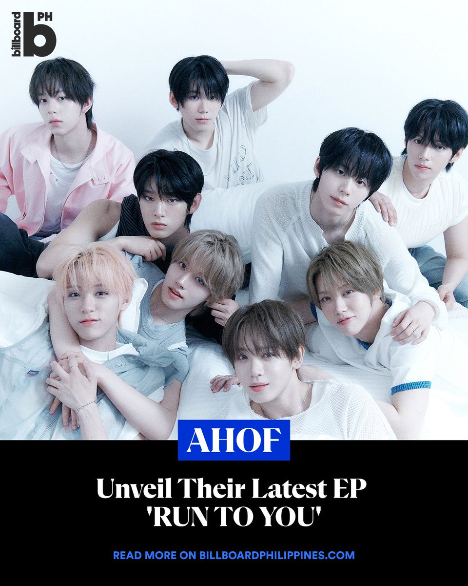 BBPHOfficial's tweet photo. AHOF (@AHOF_official) have released their latest EP, 'RUN TO YOU,' ahead of their upcoming Manila stop.

Read more here:
https://t.co/Lk4XZaYjL6

#BillboardPhilippines #BillboardPH https://t.co/tEpLT056ZT