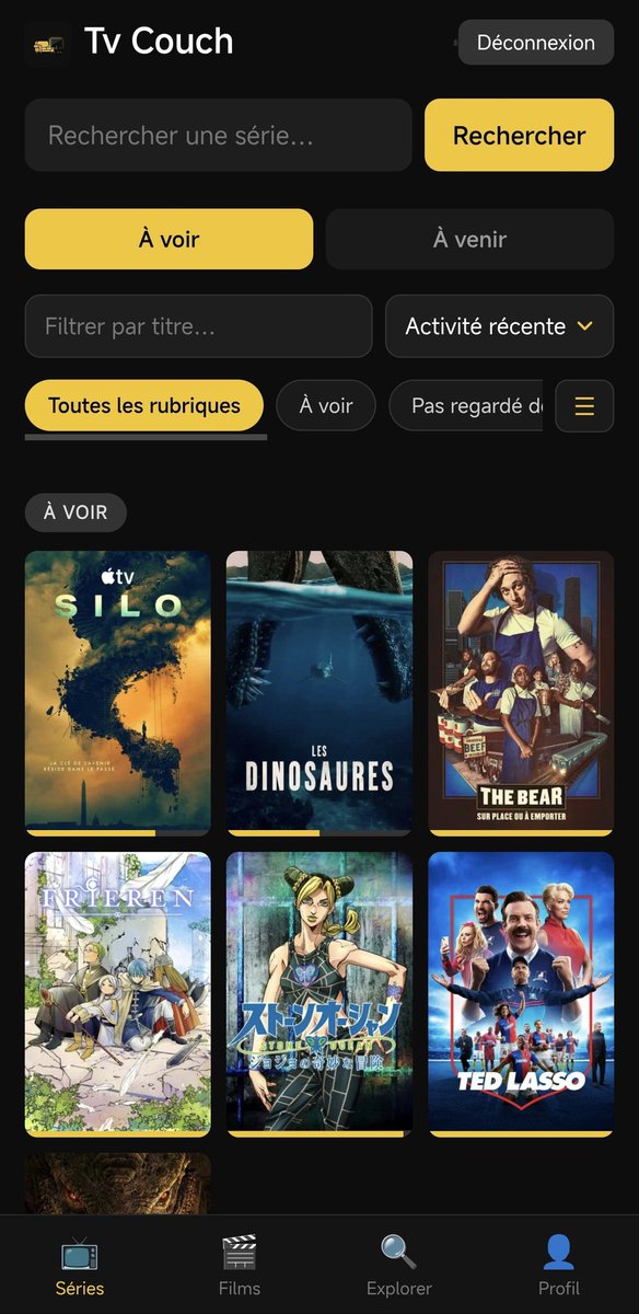 kip3tchis's tweet photo. @PopBase Pour ceux que ça intéresse, j'ai développé une application très similaire à tv time, pour ceux qui veulent la tester, envoyez moi un message en mp, par contre pour le moment je ne peux qu'accepter que des personnes qui ont une adresse gmail pour qu'elle soit validé par Google.🙂 https://t.co/Of6RCXCp1i