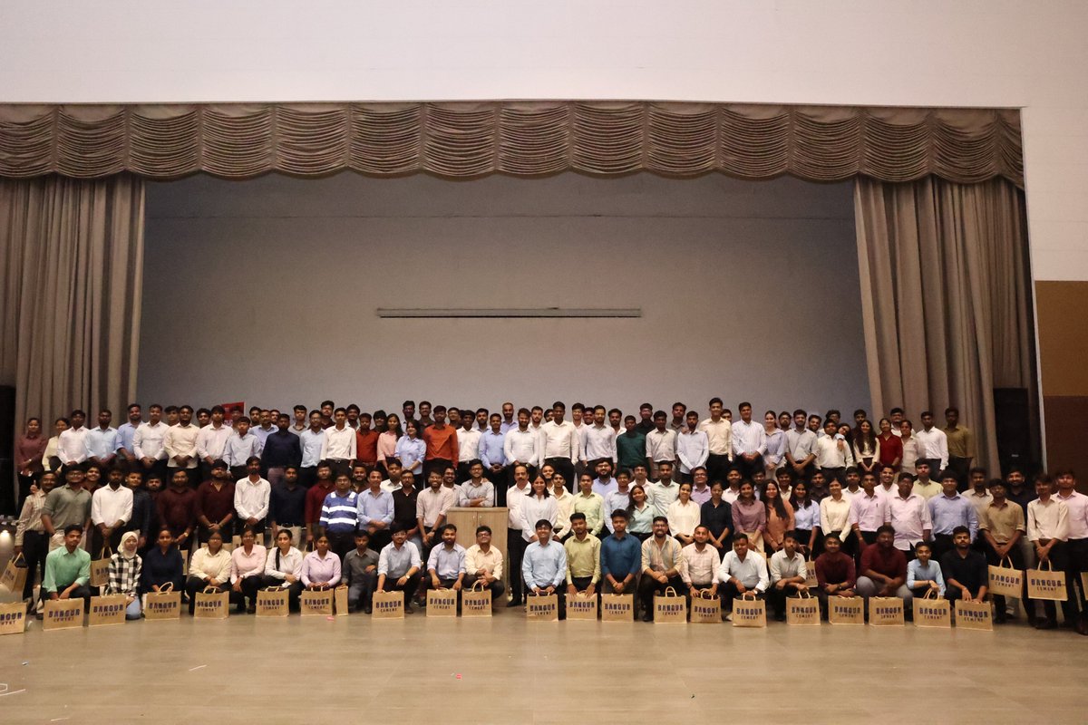 shreecementltd's tweet photo. We're proud to welcome ~140 GET to the Shree Pariwar as they begin their induction programme.

With expert-led sessions, plant visits, and hands-on learning, they're set to gain a strong understanding of our business &amp; cement manufacturing.

#ShreeCement #BangurCement https://t.co/hkQP2cGpyZ