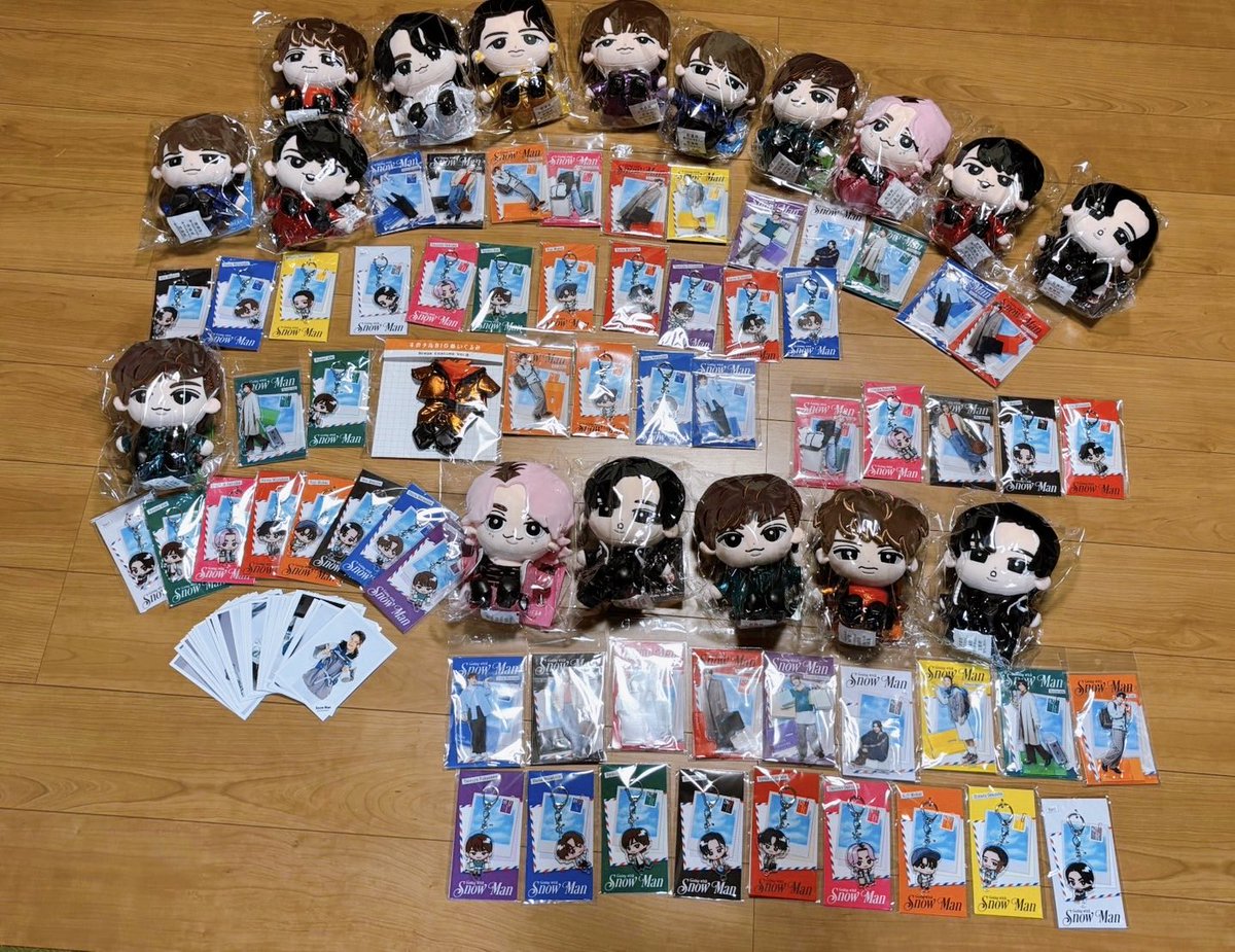 こちらが💁‍♀️ 15万円分購入したSnowManグッズ😂💕 無事に頼まれた分