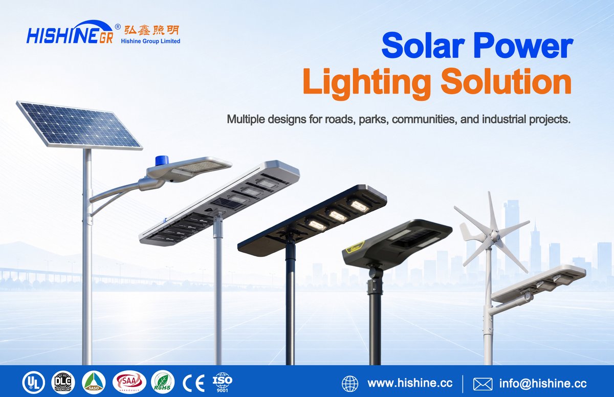 shar_chris's tweet photo. Solar Power Lighting Solutions Multiple solar street light designs for roads, parks, communities &amp; industrial projects. Certified reliable outdoor LED solar lights, wind-solar + AC hybrid lamps available.
https://t.co/SkcMJpID7k
#Solar #StreetLight #HybridEneryg #HishineGroup https://t.co/YIi80Apxtf
