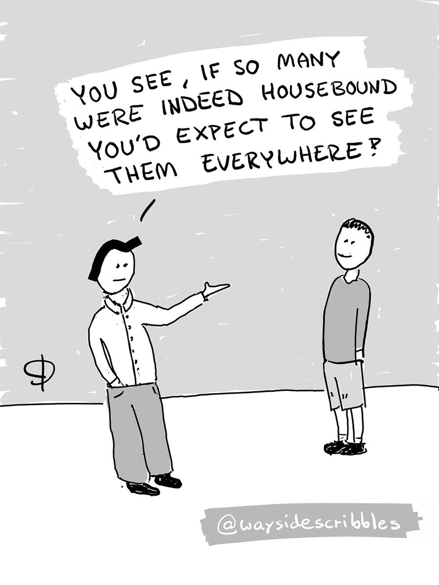 waysidescribble's tweet photo. – You see, if so many were indeed housebound, you’d expect to see them everywhere! https://t.co/uc1XwjKV6x