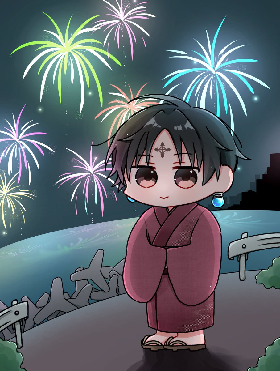 UeFbh's tweet photo. 夏花火📕 #hxhfanart  #ハンタープラス https://t.co/YhH7DzptOu
