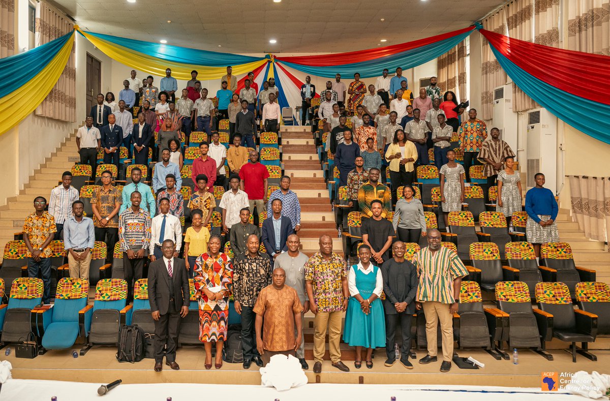 AcepPower's tweet photo. Over four days, the ACEP team, led by Dr. Charles G. Ofori, partnered with the University of Cape Coast and Takoradi Technical University to engage students in interactive workshops on Energy Transition in Africa: Balancing Development and Justice and Natural Gas Management and Commercialisation, facilitated by Dr. Joseph Willie Amoah.

Students explored Africa's evolving energy transition, challenged common misconceptions, and discovered how their diverse fields of study can contribute to a just, sustainable, and industrialised energy future.

As Africa navigates the energy transition, young people have a critical role to play and we're committed to equipping them with the knowledge and skills to lead the way.

Thank you to the University of Cape Coast and Takoradi Technical University for partnering with us to shape the next generation of energy leaders.