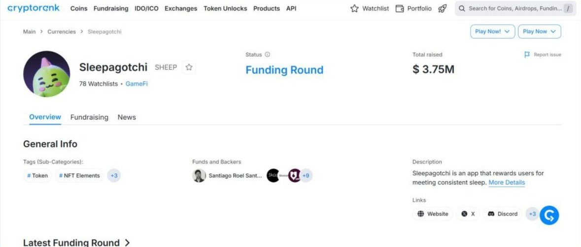 DDA_airdrop's tweet photo. 📢 New Free Airdrop Opportunity: Sleepagotchi Loyalty Program is LIVE! 🪂

Sleepagotchi has raised $3.75M and is building a Sleep-to-Earn GameFi ecosystem where users can earn rewards by maintaining healthy sleep habits. 😴🎮

The team has officially launched its Loyalty Program, giving early users a chance to farm points before the $SLEEP Token TGE in H2 2026. 🚀

💰 Funding: $3.75M
💸 Cost: $0
⏰ Time: 1 Minute
🎁 Reward: Potential $SLEEP Token Airdrop

How to Join 👇

🔗 Join Now  https://t.co/DTa3R3JAeL

✅ Connect your MetaMask wallet
✅ Link your X, Email & Discord
✅ Complete all available tasks
✅ Start farming loyalty points

The more points you collect before TGE, the better your potential rewards could be. 🔥

#Sleepagotchi #Airdrop #freeairdrop