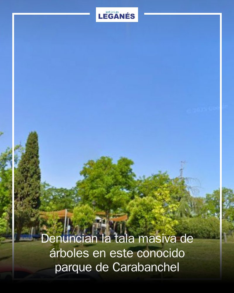 LeganesOn's tweet photo. 💔 ¡NO a la tala! 283 árboles en el parque Eugenia de Montijo están en peligro. La comunidad se une para proteger su pulmón ecológico. 🌳✨ #SalvemosEugenia #DefensaVerde /2026/07/07/denuncian-la-tala-masiva-de-arboles-en-este-conocido-parque-de-carabanchel/ https://t.co/DwVyfampbe