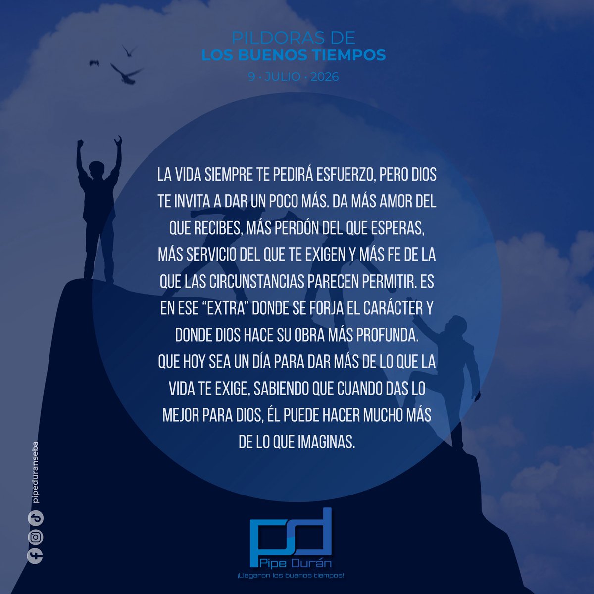 Pipeduranseba's tweet photo. Píldora 9 de julio 2026

#PildorasDeLosBuenosTiempos
#LosBuenosTiempos https://t.co/MhBlOWJq0Q
