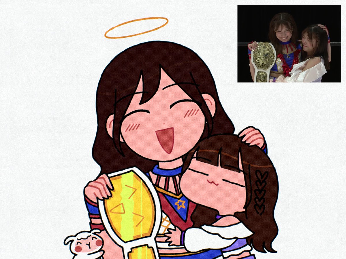 jimmygabagool's tweet photo. 😇🤗🇫🇷🐑
#荒井優希
#小夏れん
#tjpw https://t.co/wswJddLAGH
