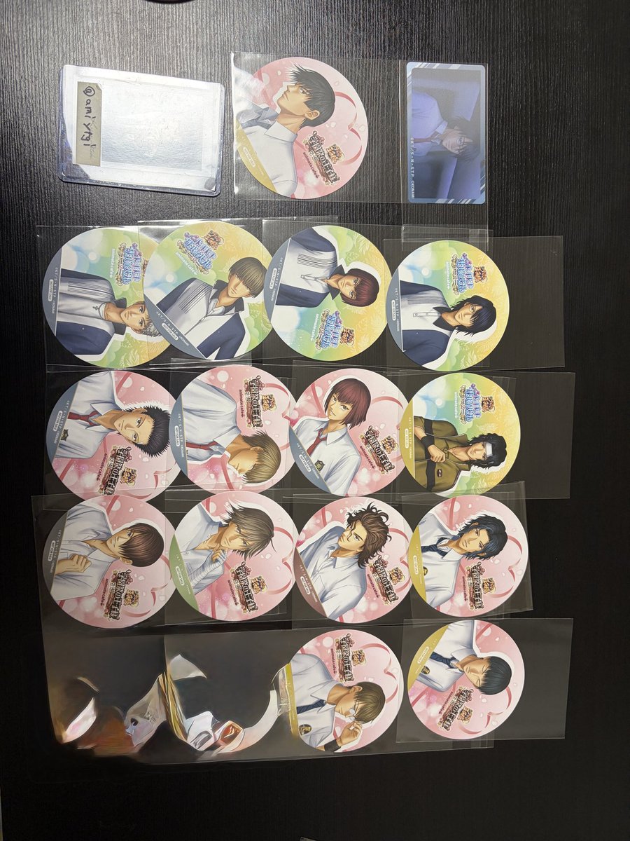 amiytgi's tweet photo. 【交換】新テニスの王子様 テニプリ アニカフェ コースター 学プリ 

譲: 画像参照(幸村、◯柳生、真田、柳、宍戸、日吉、向日、鳳、侑士、◯神尾、◯天根、白石)

求:跡部、ドキサバの白石1>丸井>>ジャッカル

幸村は跡部か白石と交換
ジャッカルは◯と交換、他まとめてのみ
12日池袋手渡し又郵送希望 https://t.co/Vzkw6WEsiI