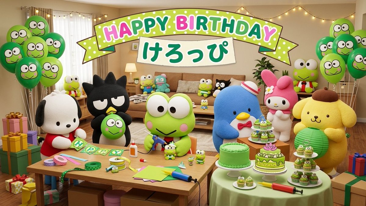 keromai0331's tweet photo. いよいよ明日…
けろっぴのお誕生日会の準備しなきゃ❣️ https://t.co/jsQ53w7vxe