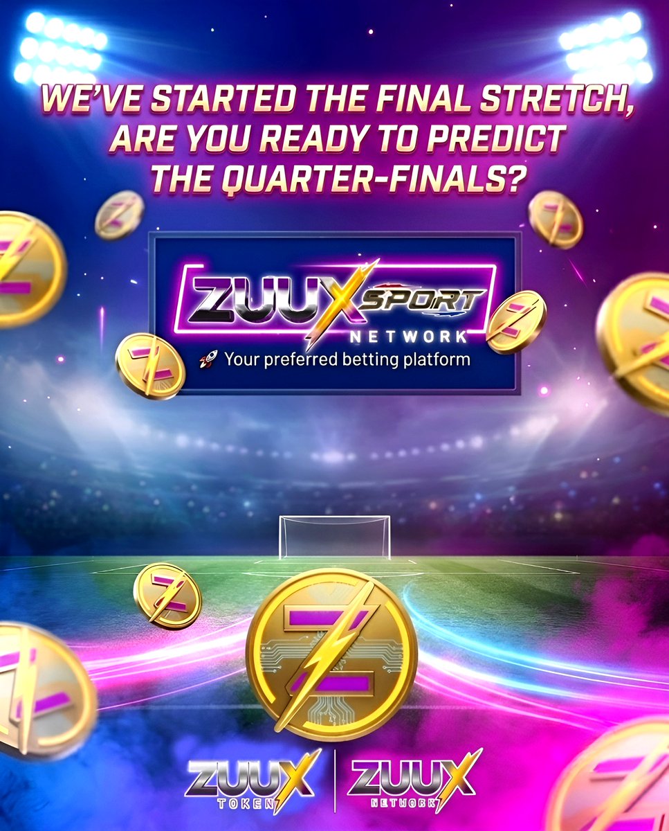 Zuuxnetwork's tweet photo. 🏆 The World Cup finals have begun!

Only the best remain in the competition.

Every match is a battle. Every goal could determine the next semifinalist.

⚽ Experience all the excitement of the quarterfinals on Zuux Sport.

📊 Analyze the matches. 💰 Place your bets using Zuux. 🔥 Enjoy the conclusion of the most important tournament in football.

Who will reach the final?

#ZUUX #ZuuxSport #WorldCup #Quarterfinals #Crypto #Football