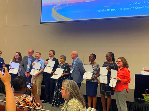 MMUST_Kenya's tweet photo. MMUST Scholar Dr. Rose Opiyo Recognized for Outstanding Collaborative Research at the 28th ISSBD Biennial Conference in South Korea: https://t.co/nDkzRAZRV4 https://t.co/RbXpaajZFQ