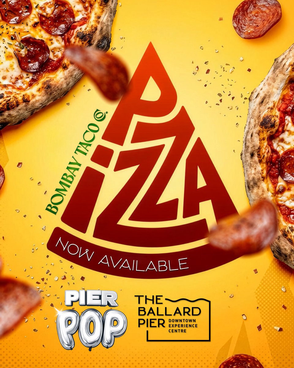 bombaytaco's tweet photo. Take the day off and come join us by the pier!
Bombay Taco Company is now serving up pizzas alongwith tacos, nachos, burgers, pizzas, fries and drinks at Pier Pop @theballardpier

📍 Ballard Pier Downtown Experience Centre
📅 Till 23 July 2026
⏰ 10 PM onwards (Closed Mondays) https://t.co/qVCLzcmUAJ