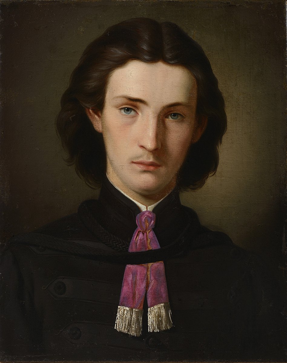 wikivictorian's tweet photo. Self-portrait, by Czech painter Gottfried Lindauer (1862). In private collection. https://t.co/JuTkur7XhG