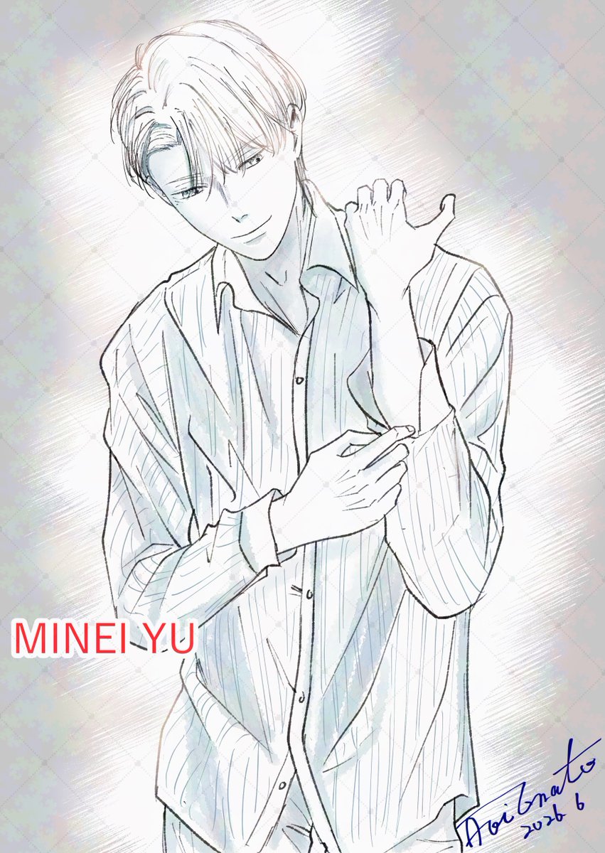 aoinotomato0103's tweet photo. 創作BLキャラ、嶺井。
昨日の高根を描いた時と同じペンです〜
ワイシャツ描くの楽しいっ

#アンダン https://t.co/crtzdvfg7r